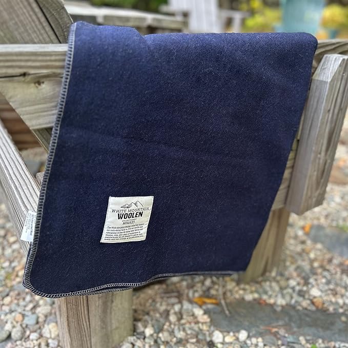 Lodge Twin Blanket - 80% Recycled Wool - Buffalo Plaid - Warm Throw Blanket - Thick - Washable - 65W x 90L - Charcoal Gray