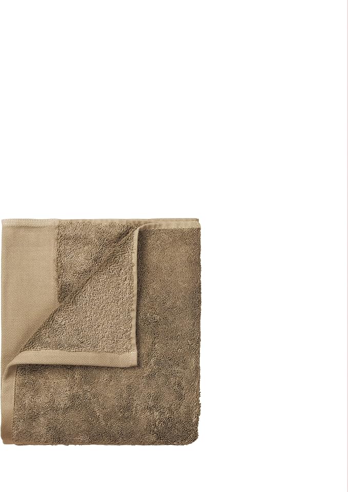Blomus Riva Organic Terry Cloth Hand Towel - Tan - Set of 2-30x50cm / 12x20in