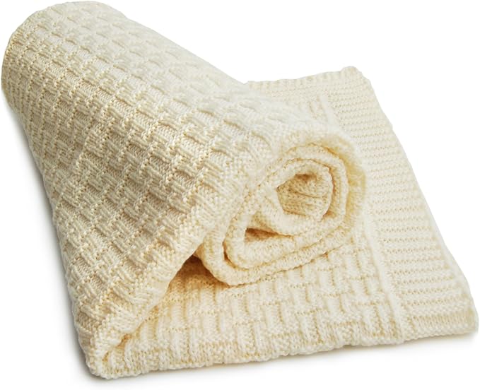 Sonnenstrick 100% Organic Merino Wool Baby Blanket Made in Germany (31.5 x 35.5 inch)
