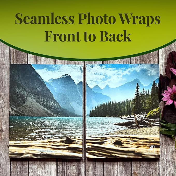 Photoreal Journal, 100% Recycled, Majestic Mountain, 9.75" x 7.75", 192 Pages Dotted Grid, Perfect Bound, FSC Certified, Made in USA