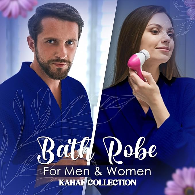 Waffle Knit Lightweight Kimono Spa & Bath Robes for Women and Men - Quick Dry - Soft