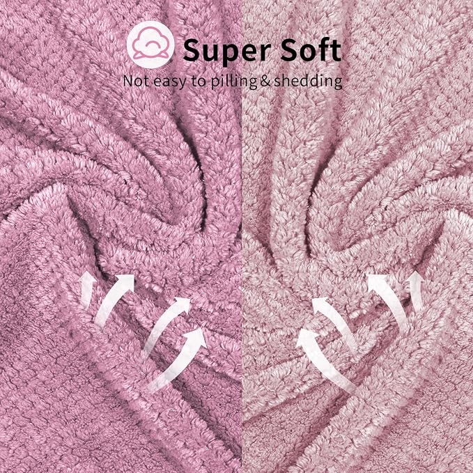 my novel things 2 Pack Extra Large Microfiber Hair Towel, 37.4" x 26.4" Towel Wrap for Women, Super Absorbent & Quick Drying Hair Towel with Elastic Strap for Curly Long Hair