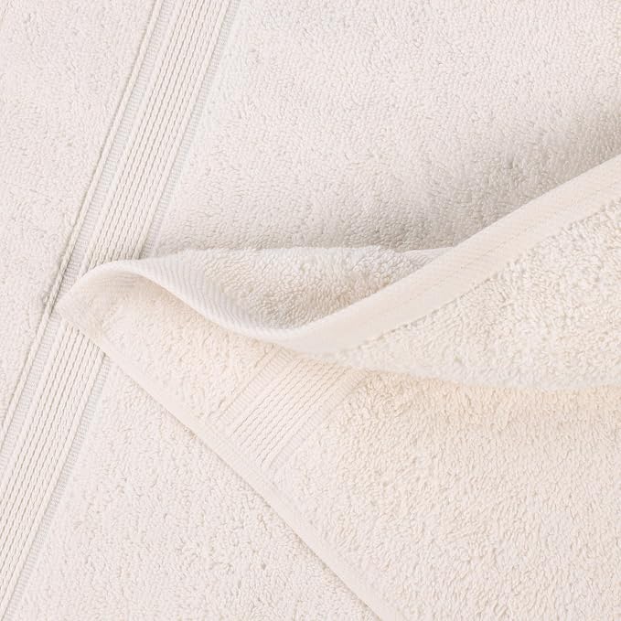 Superior Organic Cotton Solid Towel Set, 6PC, Ivory 6 Piece