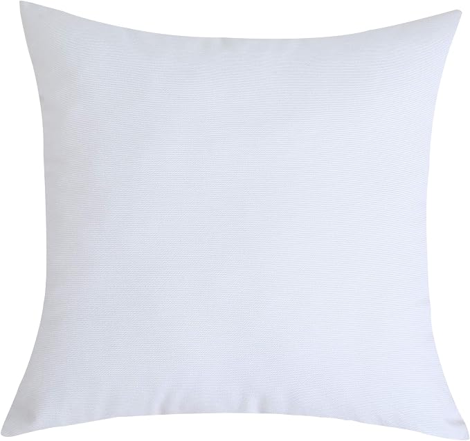 TangDepot Handmade Decorative Solid 100% Cotton Canvas Throw Pillow Covers/Cushion Covers, 45 Colors Available - (16" x16" , White, 2 Count (Pack of 1)) | 100% cotton, same-color zip, machine wash & air dry. For living room, bedroom, office, car. 42 co...