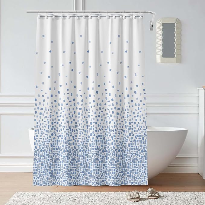 Plastic Shower Liner - Premium PEVA 4G Shower Curtain Liner with Rustproof Grommets and 3 Weighted Magnets, Waterproof Shower Curtains for Bathroom (Starry, 72" x 72")