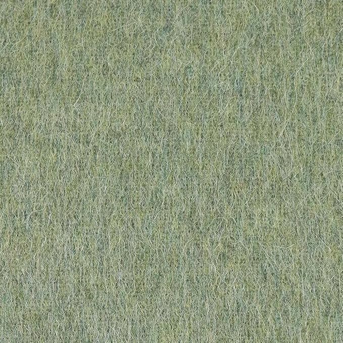 Superfine Alpaca Wool Throw Blanket - Lightweight Alpaca Merino Wool Throw Blankets for Using Indoors or Outdoors | Soft Peruvian Alpaca Blanket Wool Blanket Solid Color 72" x 60" (Leaf Green)