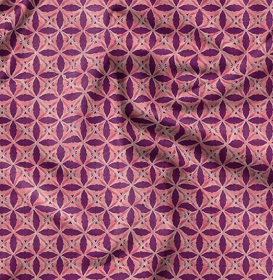 Soimoi Heavyweight Cotton Poplin Fabric Material, Blue - African Printed - 42" Inch Width, Natural Cotton Material for Quilt Making, Dresses, Skirts, Pajamas, Pillowcases, Tablecloths, Kurtis, 1 Yard