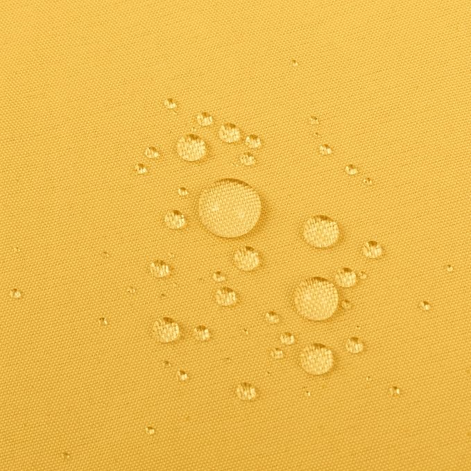 ALYVIA SPRING Yellow Shower Curtain or Liner with 3 Magnets - Soft Hotel Quality Fabric Shower Curtain for Bathroom, Light-Weight & Machine Washable - Standard Size 72x72, Mustard Yellow