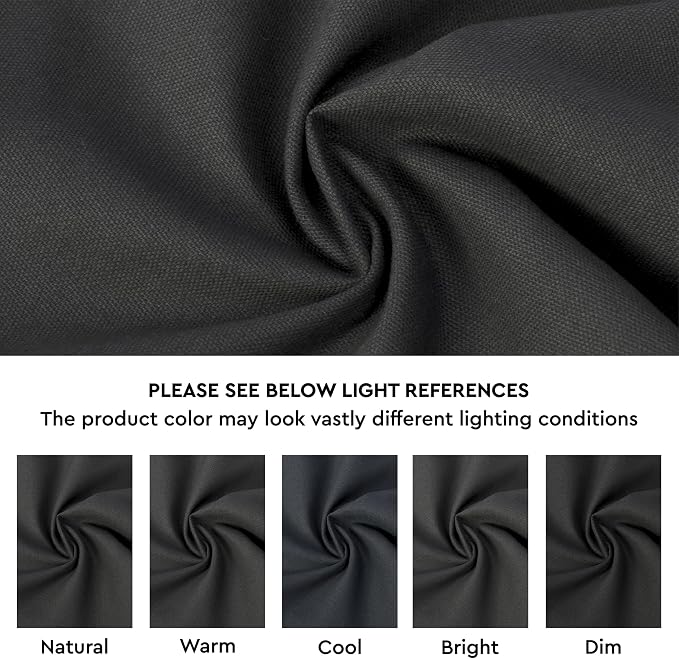 Encasa XO Throw Pillow Covers 12x12 in Set of 2 Charcoal Grey | No Inserts | Cotton Pillow Covers for Living Room, Bed, Sofa, Couch | Decorative Cushion Covers with Improved Zipper