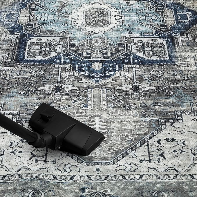 Keen Home Design 36"x60" Rug - Machine Washable Entry Rug with Non-Slip Backing, Ideal for Enteryway, Kitchen, Bathroom, Laundry Room - Vintage, Easy Clean, Durable, Low Pile - (3' x 5')