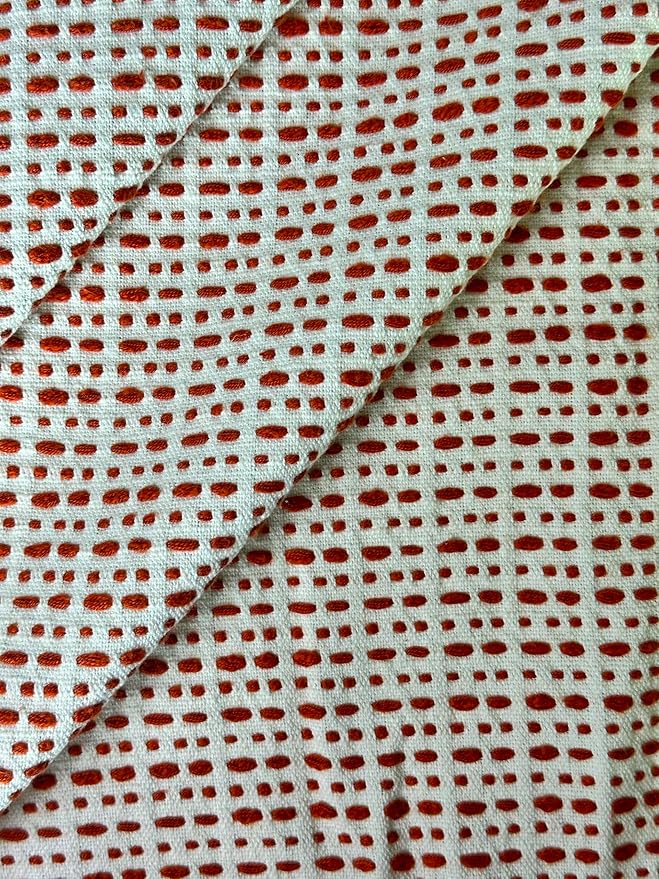 SanVia Cotton Throw Pillow Covers 20x20 – Handwoven Jacquard Texture, Fade-Resistant, No Pilling – Hidden Zipper, Decorative Cushion Cover for Sofa, Couch, Bed – Insert Not Included (Farmhouse, Red)