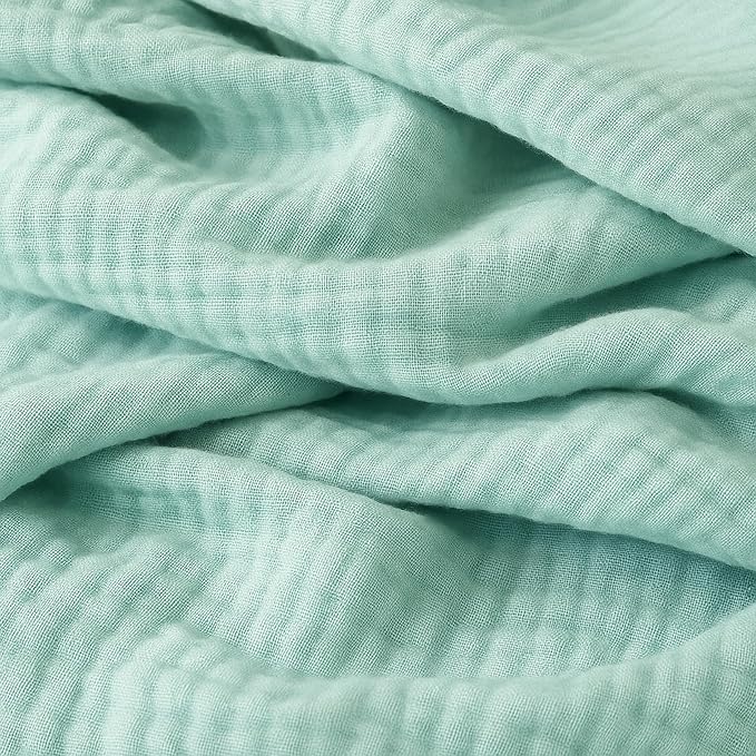 Newton Baby Deluxe Crib Sheet – Ultra-Soft Breathable Organic Cotton Fitted Crib Sheet | Thicker & Softer Design | Machine Washable Baby Bedding | Aqua Mint