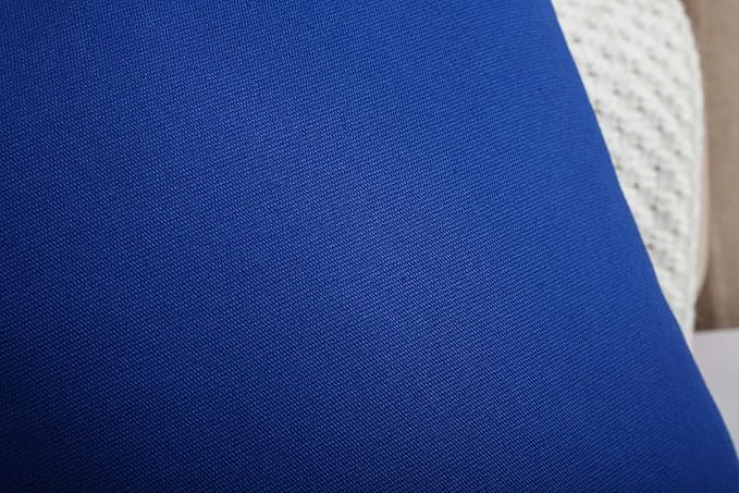 TangDepot Cotton Solid Throw Pillow Covers, 16" x 16" , Royal Blue, 1 Count (Pack of 1) | 100% cotton, same-color zip, machine wash & air dry. For living room, bedroom, office, car. 42 colors, 210 sizes. Cover only.