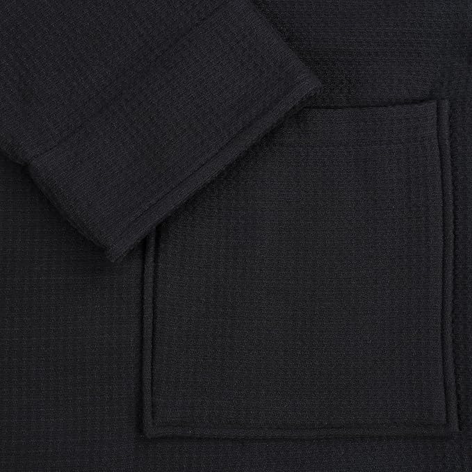Superior Waffle Weave Cotton Unisex Bathrobe with Belt, Soft and Absorbent Robe for Men and Women Bath Essentials Robes