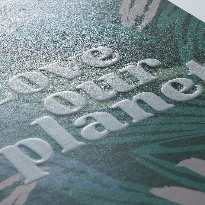 Eccolo Large Recycled Lined Journal Notebook with “Love Our Planet” Embossed Hardcover, 256 Ruled Pages, Eco Friendly with Premium Recycled Paper, (8 x 10 inches)