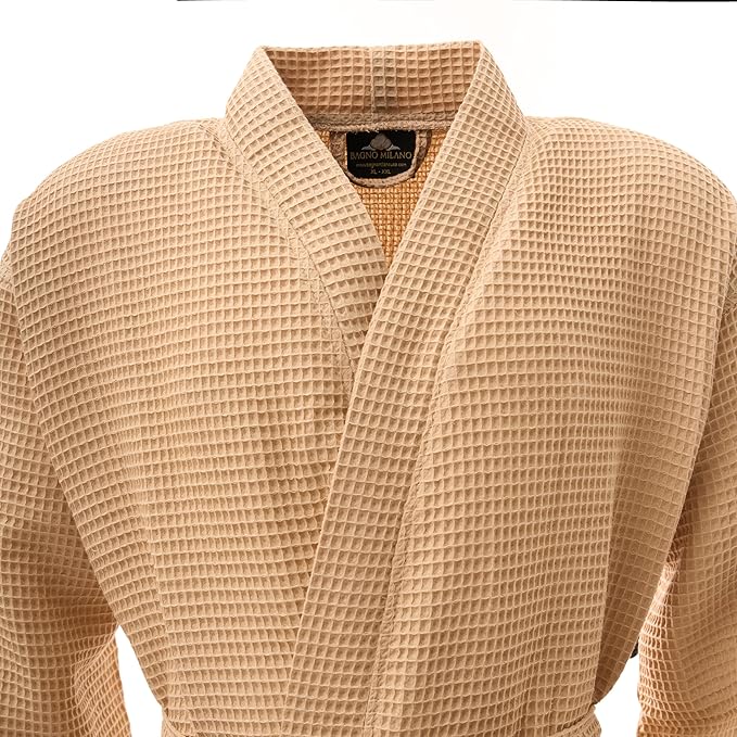 BAGNO MILANO Women's Robes, Waffle Robes For Women, Turkish Cotton Bathrobes For Women
