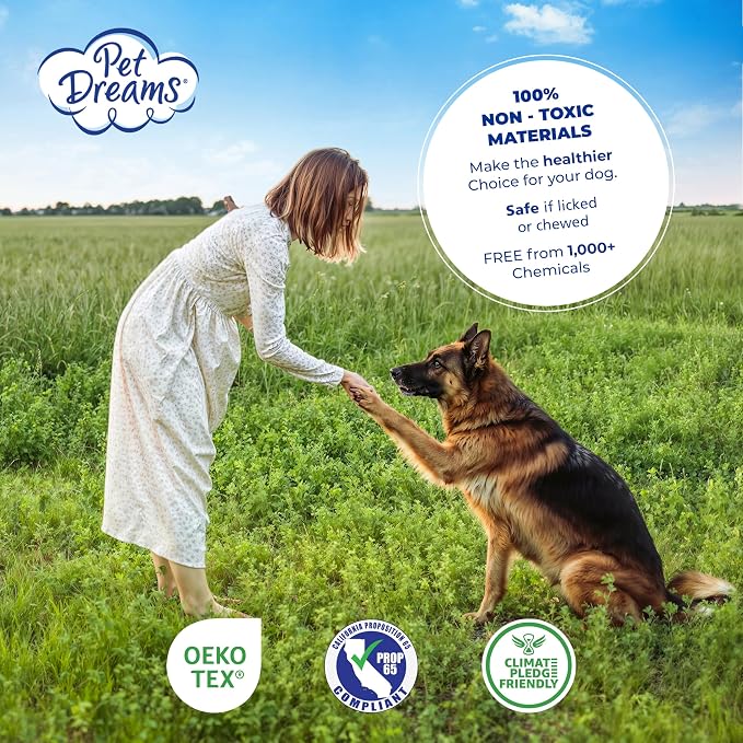Pet Dreams Dog Crate Pad - Washable Kennel Mat, Crate Pads for Dog Cages, Non-Toxic, Flat Indoor Cat Bed, Fits iCrate 18, 24, 30, 36, 42, 48 Inches (Pink, X Large, 42")
