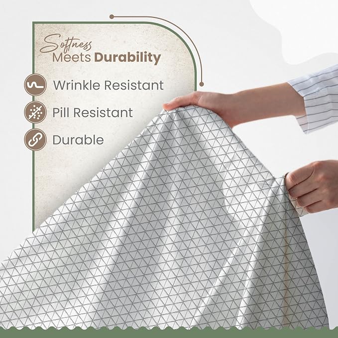 Martex EcoPure King Size Sheet Set, Grey | 100% Organic Cotton, Comfort Washed, Cooling, Deep Pocket, GOTS Certified