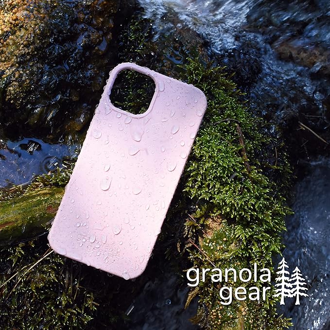 Eco by GranolaGear - Eco-Friendly Phone Case for iPhone 16 Pro - Biodegradable, Compostable, Plastic-Free, Made from Plants - Pink Sands