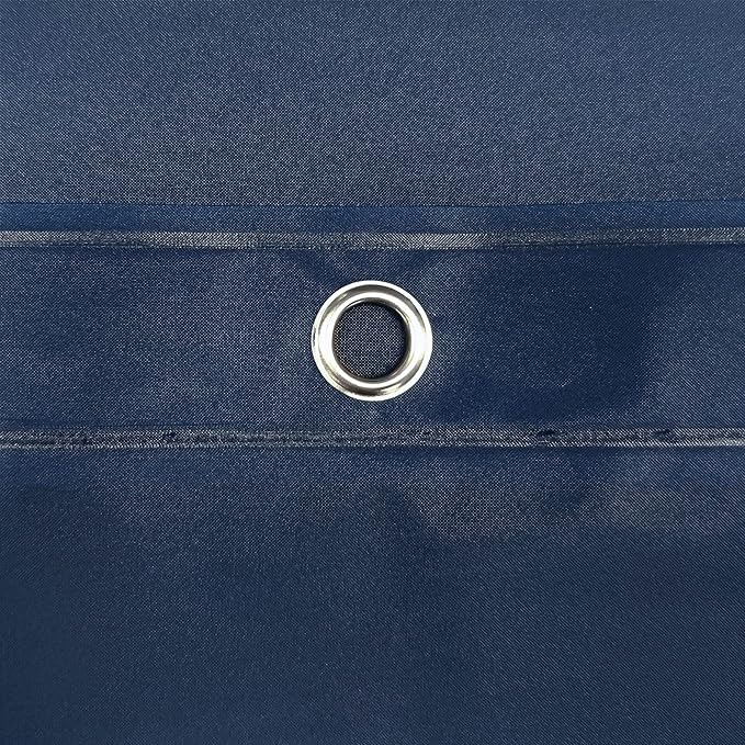 Barossa Design Navy Shower Curtain Liner - Premium PEVA Shower Liner for Bathroom, BPA & PVC Free, No Chemical Smell, Lightweight Standard Size Bath Curtain with 3 Magnets, Metal Grommets - Navy Blue