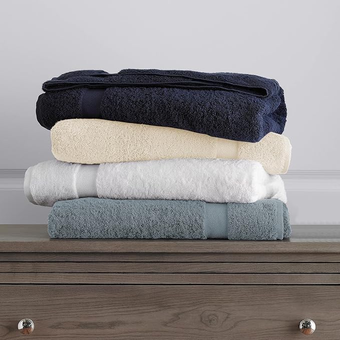 100% Organic Cotton Towels 650 GSM Plush Feather Touch Quick Dry Bath Towel, Pack of 4 GOTS Certified, Oeko-Tex Green Certified, Organic Cotton Bath Towel, 30"X58"