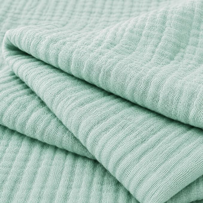 Newton Baby Deluxe Crib Sheet – Ultra-Soft Breathable Organic Cotton Fitted Crib Sheet | Thicker & Softer Design | Machine Washable Baby Bedding | Aqua Mint