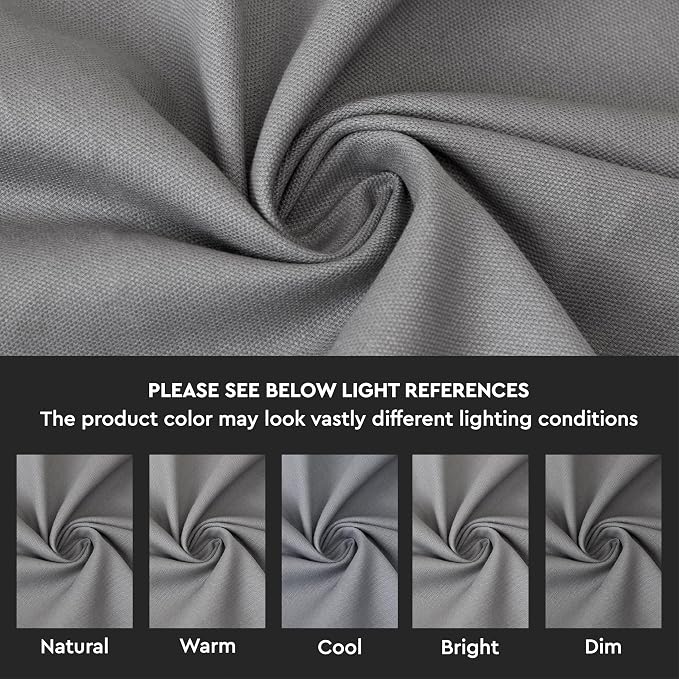 Encasa XO Throw Pillow Covers 22x22 in Set of 2 Grey | No Inserts | Cotton Pillow Covers for Living Room, Bed, Sofa, Couch | Decorative Cushion Covers with Improved Zipper