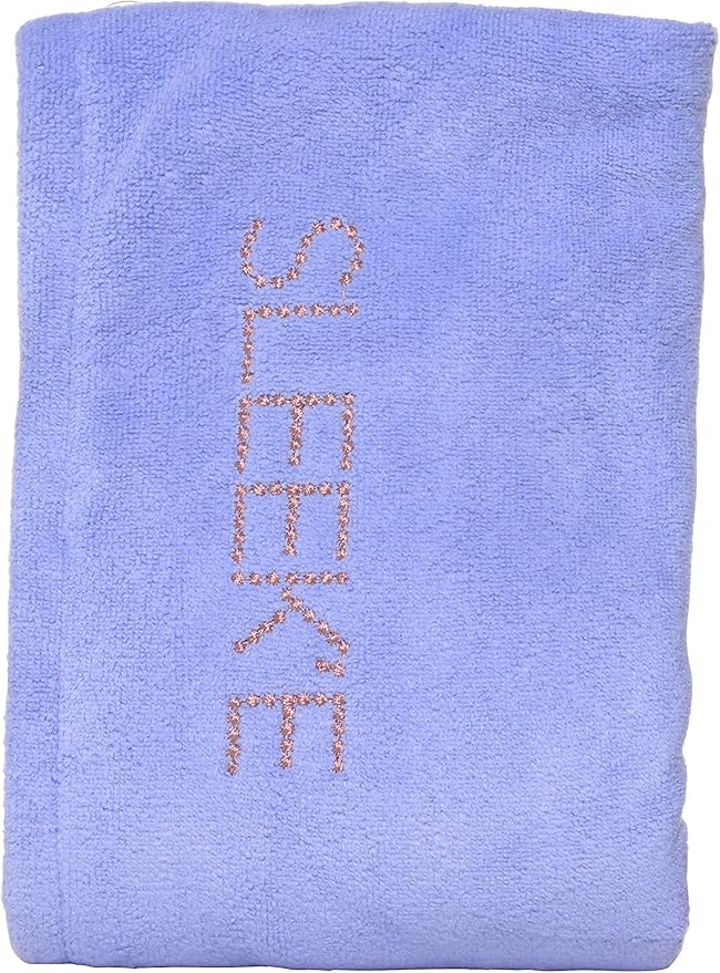 Sleek'e Microfiber Hair Wrap | Ultra Absorbent and Soft Anti-Frizz Turban Twist Towel | Reduces Drying Time by 50% | Quick Dry Spa Quality Hair Wrap for Drying Thick, Curly, and Long Hair (Baby Blue)