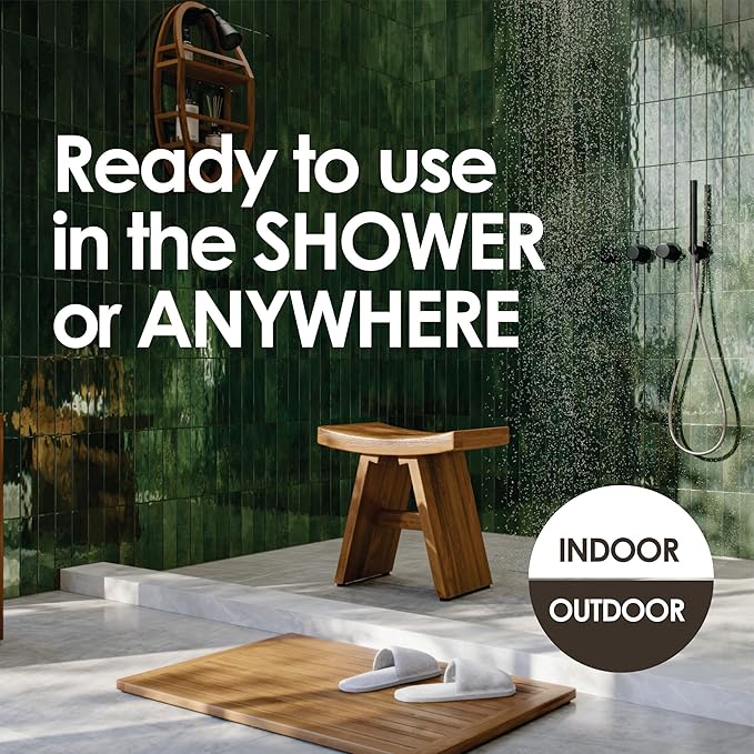 The Original Spa Teak Bath & Shower Mat
