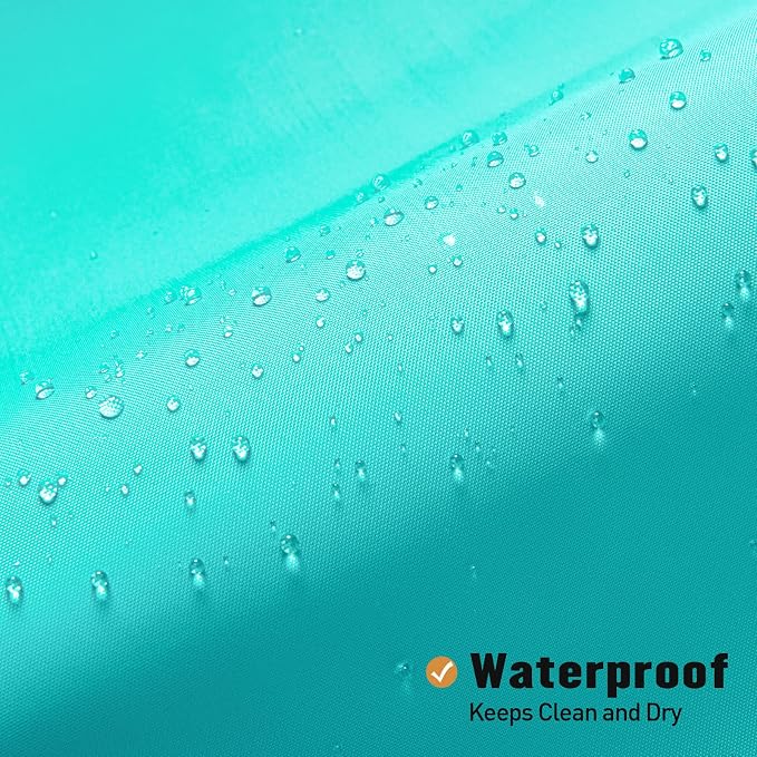 MitoVilla Fabric Small Shower Stall Curtain Liner, 36" W x 72" H Bathroom Shower Curtain Liner, Hotel Quality, Washable, Water Repellent, Teal Bath Shower Liners