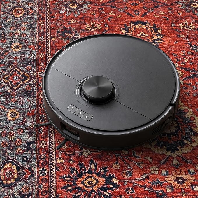 Keen Home Design 8x10 Rug - Machine Washable Area Rug with Non-Slip Backing, Ideal for Living Room, Dining Room, Bedroom - Vintage, Easy Clean, Durable, Low Pile Rug - (8' x 10')