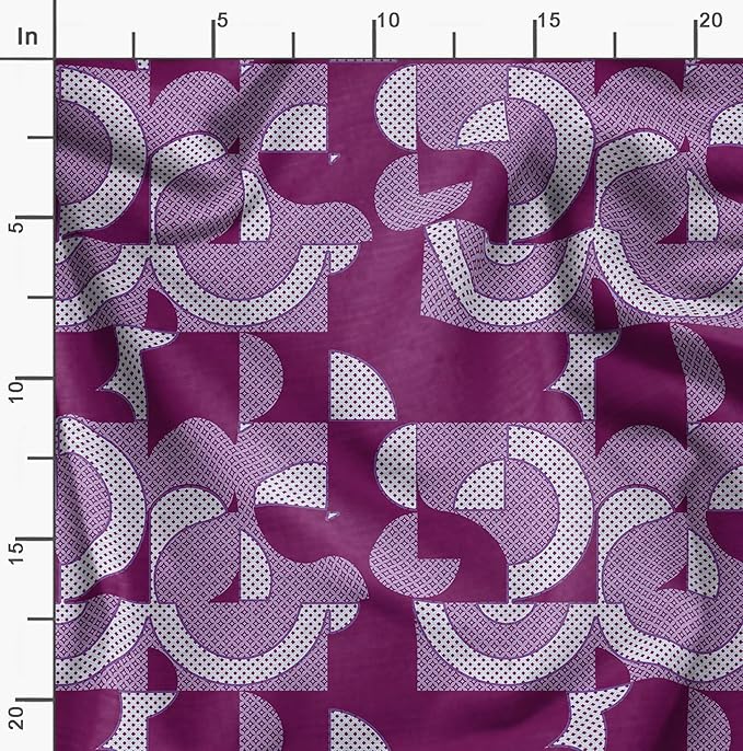Soimoi Tribal Print - Pink, Viscose Rayon Fabric Material - 42 Inch Wide, 1 Yard, Unstitched Material for Dresses, Blouses, Skirts, Sleepwear, Kids Clothing