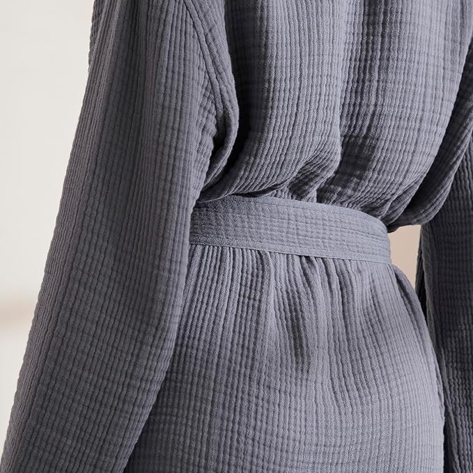 BOLL & BRANCH Dream Robe - 100% Organic Cotton - Ultra Soft, Lightweight, Breathable, and Pre Shrunk - Unisex