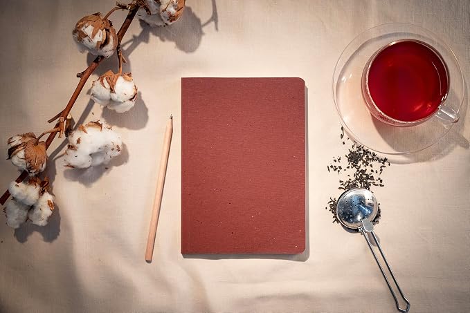 Sigel RU202 Re-Up Notebook - Squared - Approx. A5 - Red - Soft Cover - 100 Seiten - NCP vegan-zertifiziert