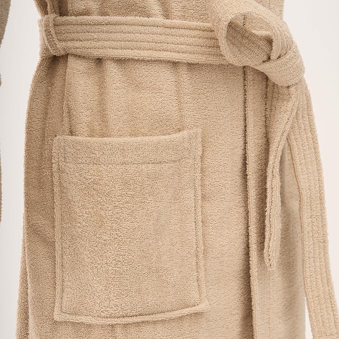 BAGNO MILANO Women's Robe, Certified Organic Turkish Soft Cotton Kimono Bathrobe for Women
