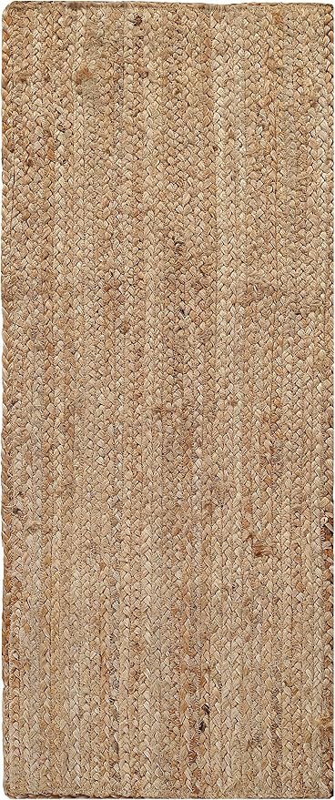 THE BEER VALLEY Jute Braided Table Runner 13x36 Inches - Natural | Reversible Runners for Wedding Parties, Kitchen, Dining Décor - Farmhouse Small Rattan Table Mat for Outdoor & Indoor Use