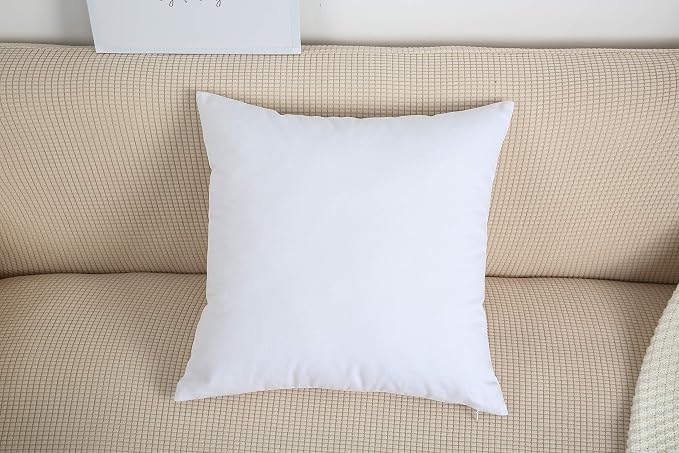 TangDepot Handmade Decorative Solid 100% Cotton Canvas Throw Pillow Covers/Cushion Covers, 45 Colors Available - (16" x16" , White, 2 Count (Pack of 1)) | 100% cotton, same-color zip, machine wash & air dry. For living room, bedroom, office, car. 42 co...