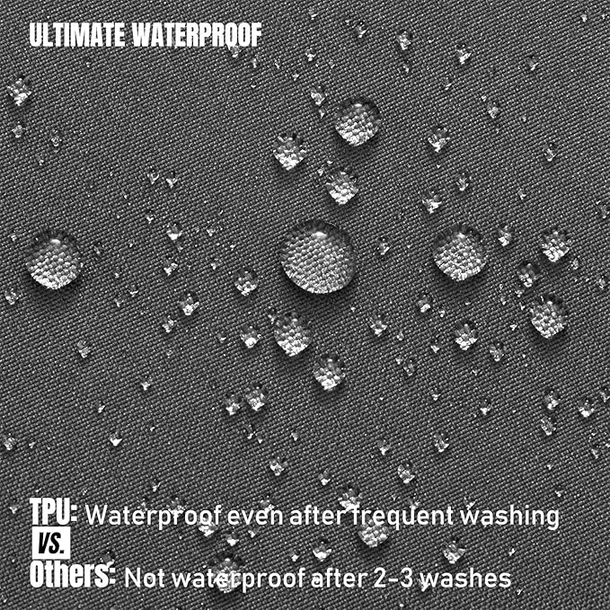 N&Y HOME Ultimate Waterproof Fabric Shower Curtain or Liner with Weighted Magnets, Dark Grey Shower Curtains for Bathroom with Breathable TPU & Machine Washable Polyester, Graphite Gray, 72"x72"
