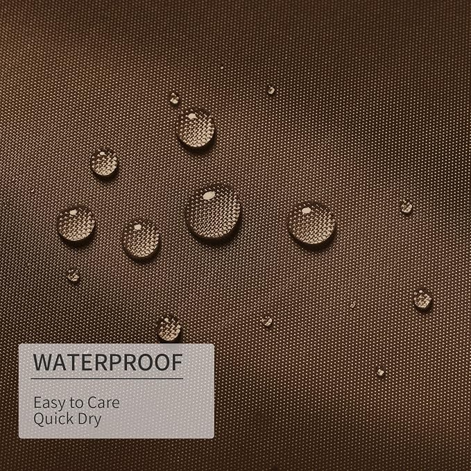 Gibelle Extra Long Shower Curtain Liner 72 x 84 Inches, Brown Shower Curtain Liner, Washable Waterproof Fabric Bathroom Shower Curtain