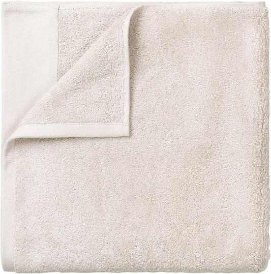 Blomus Riva Organic Terry Cloth Sauna Towel Bath Sheet - Moonbeam (Cream) - 100x200cm / 39x79in