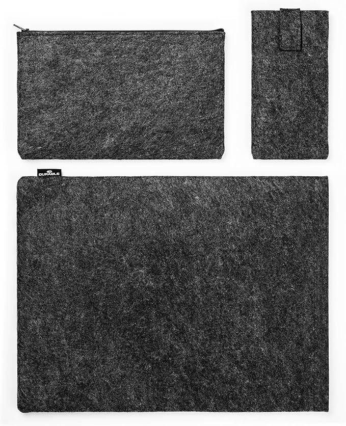 Durable Recycled Felt Laptop MacBook Bag Case Sleeve - 16.4“