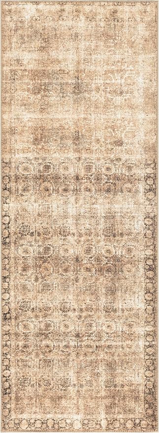 Keen Home Design 30"x120" Rug - Machine Washable Runner Rug with Non-Slip Backing, Ideal for Hallway, Entryway, Kitchen, Laundry Room - Vintage, Easy Clean, Durable, Low Pile - (2'6" x 10')
