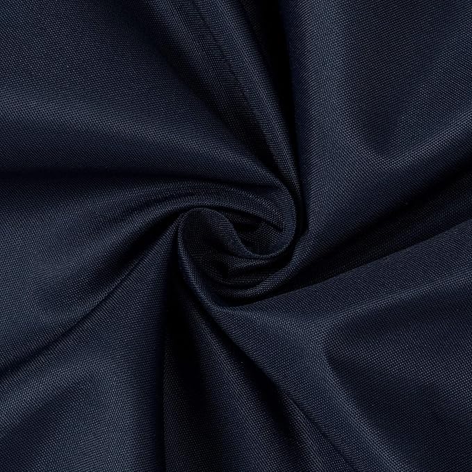 N&Y HOME Fabric Shower Curtain or Liner 36 x 72 Inches Bath Stall Size with 2 Bottom Magnets, Hotel Quality, Washable, Water Repellent, Navy