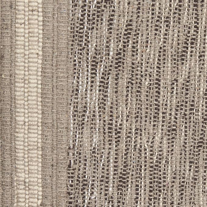 DII Variegated Recycled Yarn Modern Edge Stripe, 2x3', Stone