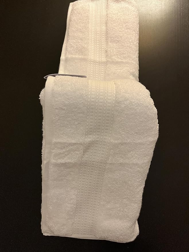 Purely Organic Bliss 100% Organic Cotton Bath Towel (White, 2)