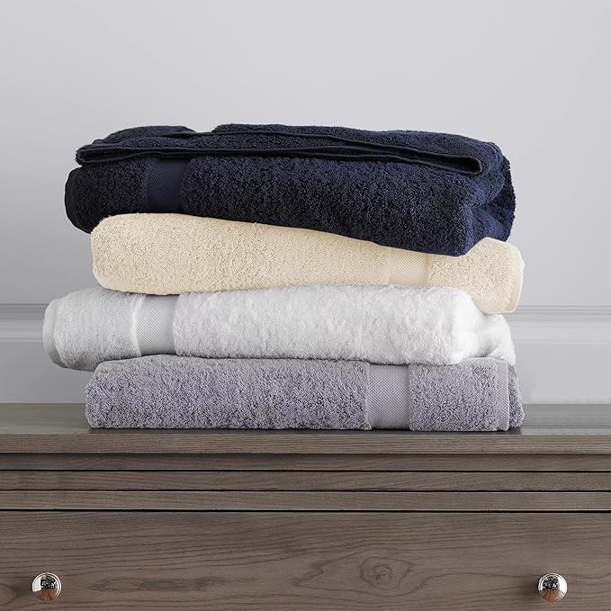 100% Organic Cotton Towels 650 GSM Plush Feather Touch Quick Dry Bath Towel, Pack of 4 GOTS Certified, Oeko-Tex Green Certified, Organic Cotton Bath Towel, 30"X58"