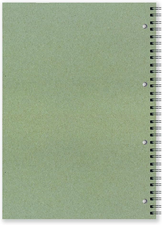 Silvine A4 Everyday Recycled Wirebound Notebook - Ruled Feint, 104 Pages of 100% Recycled Paper. Ref TWRE80