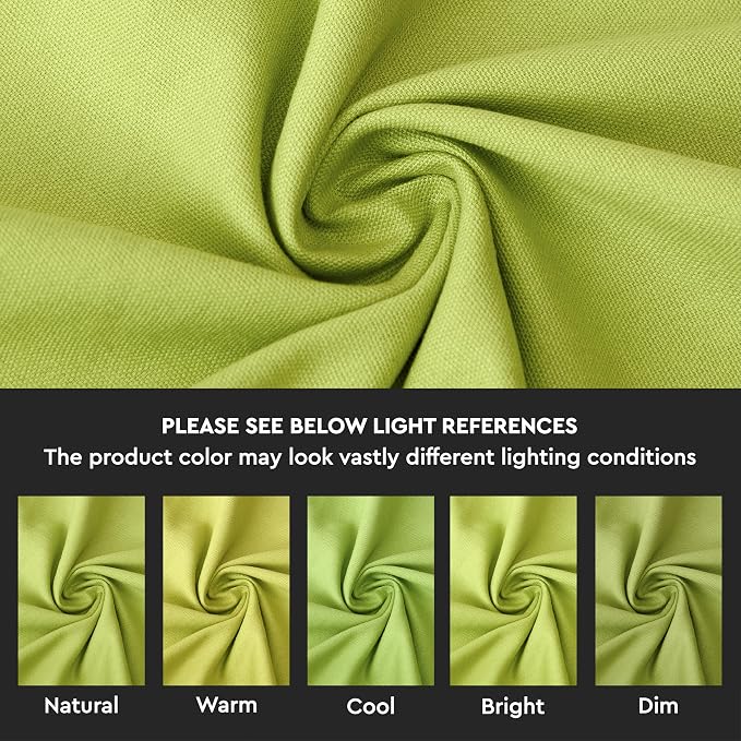 Encasa XO Throw Pillow Covers 12x12 in Set of 2 Lime Green | No Inserts | Cotton Pillow Covers for Living Room, Bed, Sofa, Couch | Decorative Cushion Covers with Improved Zipper