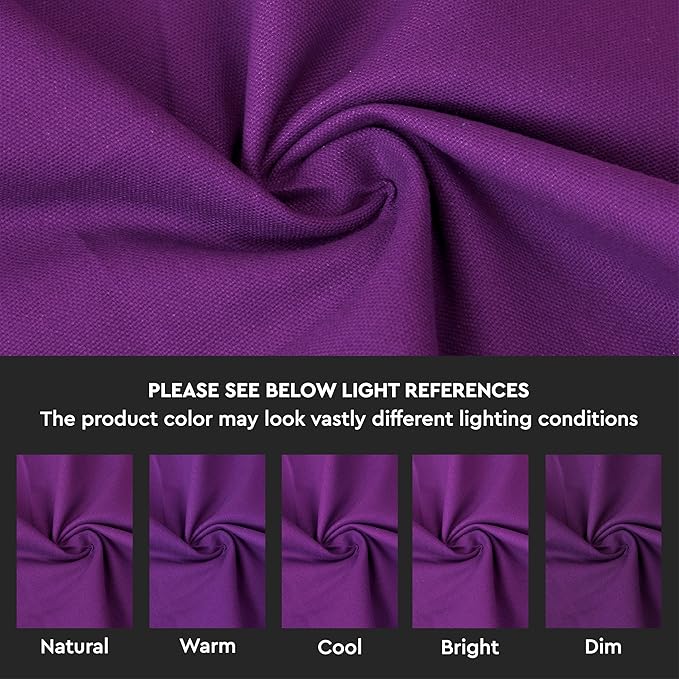 Encasa XO Throw Pillow Covers 18x18 in Set of 2 Purple | No Inserts | Cotton Pillow Covers for Living Room, Bed, Sofa, Couch | Decorative Cushion Covers with Improved Zipper