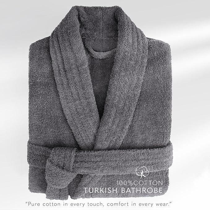 American Soft Linen Women’s 100% Cotton Terry Bathrobe – Soft, Absorbent, Quick Dry Turkish Robes for Women Quality Housecoat